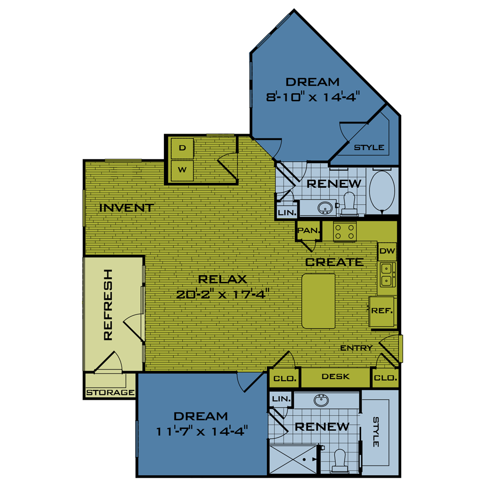 beacon at buffalo pointe; one two three bedroom apartments south of downtown houston; pet friendly luxury apartment home rentals